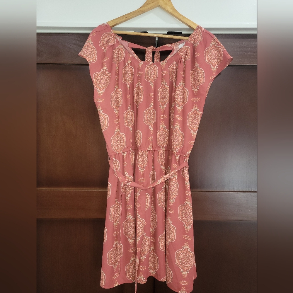 LC Lauren Conrad Pink Dolman Sleeve Sundress